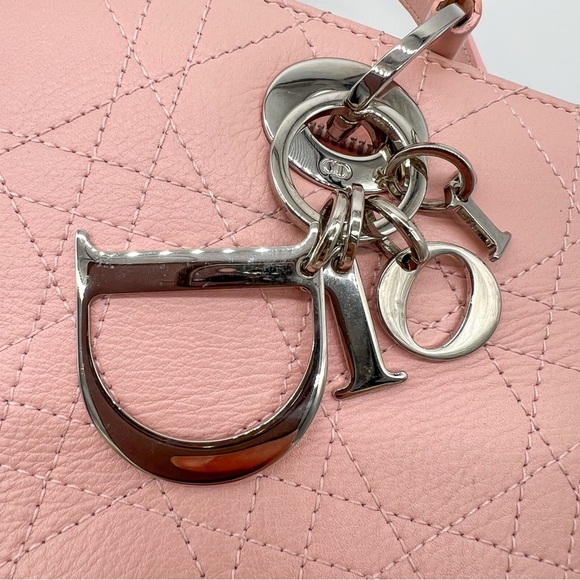 Christian Dior Lady Dior Zip Tote Stitched Cannage Leather Medium - Picture 14 of 17